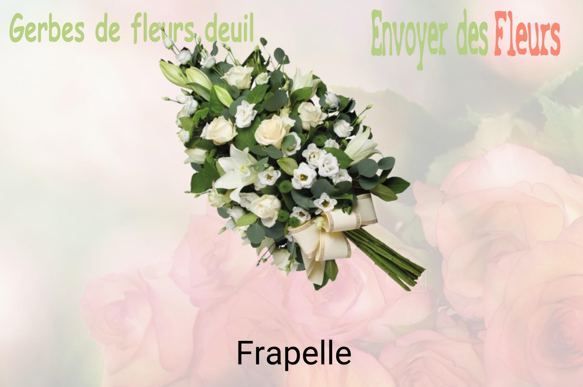 Gerbe de fleurs de deuil livrée à Frapelle